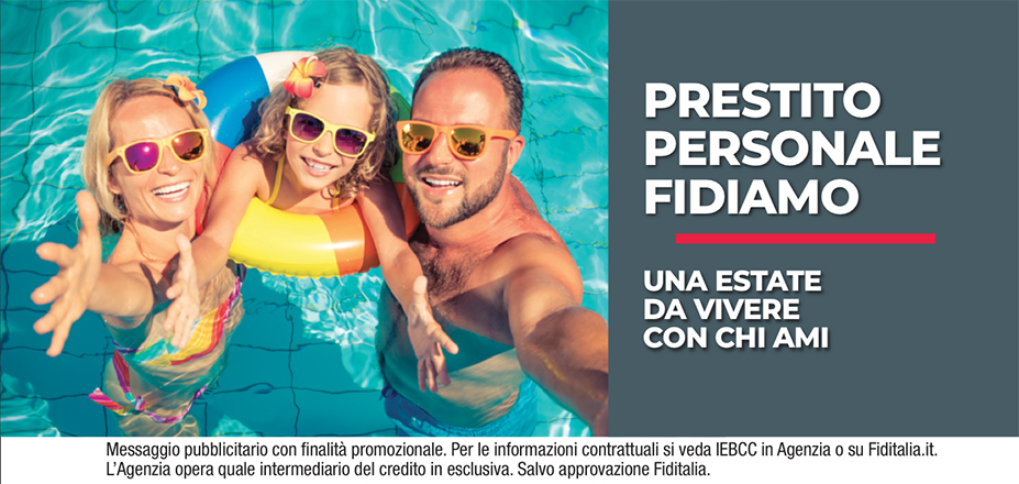 Gruppo B&V / Finbelvi Fiditalia | Monza, Milano, Legnano, Sesto San Giovanni, Como, Varese, GALLARATE | Prestito Personale Fidiamo - Ti aspettiamo per realizzare i tuoi progetti. Messaggio pubblicitario con finalità promozionale. Per le informazioni contrattuali si veda IEBCC in Agenzia o su Fiditalia.it. L’Agenzia opera quale intermediario del credito in esclusiva. Salvo approvazione Fiditalia.