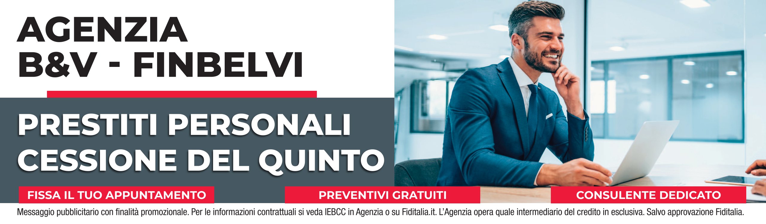 Contatti Gruppo B&V / Finbelvi filiali Fiditalia - Prestiti personali, Cessione del quinto